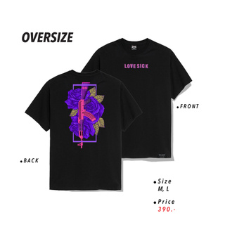 ราคาFifty Cent ® เสื้อ Oversize ไซส์ใหญ่ รุ่น Love sick สีดำ ชาย หญิง M L / OSS-3XL