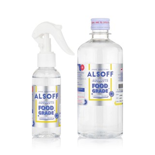 [ขายดี] Alsoff แอลซอฟฟ์ แฮนด์ ซานิไทซิ่ง แอบโซลูท ฟู้ดเกรด 450 ม.ล. แพ็คคู่ แบบสเปรย์ฟ๊อกกี้ 100 มล.