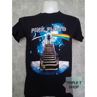 เสื้อยืดคอกลม สกรีนลาย PINK FLOYD (รหัส 29)