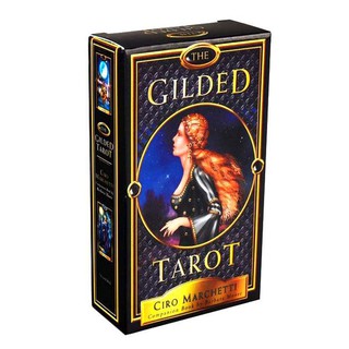 ฟิกเกอร์ The Gilded Tarot 78 Card Deck New Casual Party Game