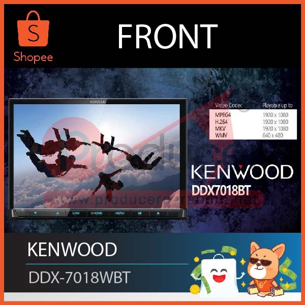 จอ Kenwood DDX 7018 WBT