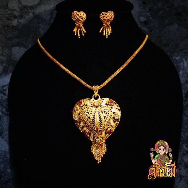 ใหม่!!!!สร้อยหัวใจงานนำเข้าจากอินเดีย