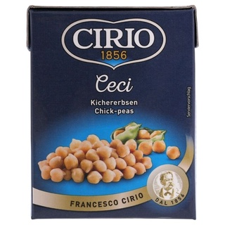 ซิริโอ ถั่วหัวช้างในน้ำเกลือ Cirio Chick Peas 380g