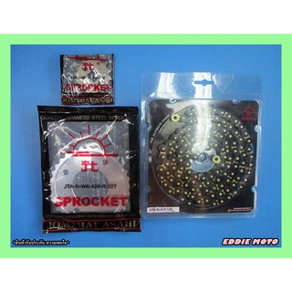 HONDA GROM125 MSX125 FRONT (14T) and REAR (32T) SPROCKET &amp; CHAIN 420N / 120L "BLACK" SET // โซ่สีดำ #สเตอร์หน้าหลัง