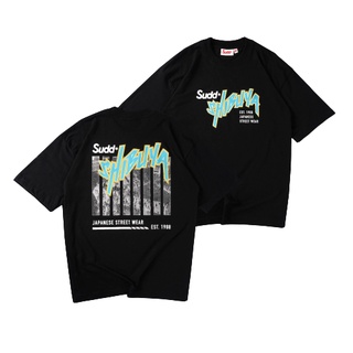 Sudd Oversize เสื้อโอเวอร์ไซส์ รุ่น Shibuya แฟชั่น คอกลม ลายสกรีน ผ้าฝ้าย cotton ฟอกนุ่ม ไซส์ XS S M L