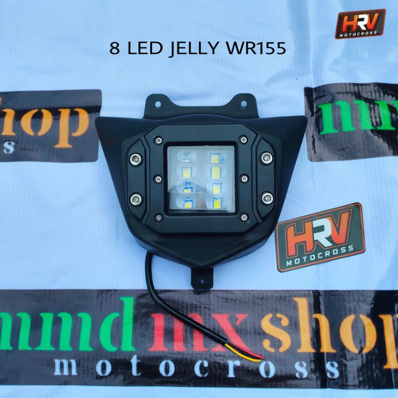 Reflector wr155 ไฟหน้า wr 155 ไฟหน้า 8 led jelly 2 สี HRV 12 led 2 สี
