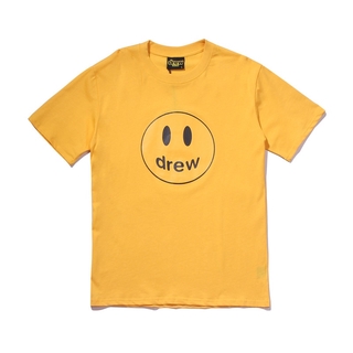 เสื้อยืดพิมพ์ลาย Justin Bieber The Drew House Smile Face สําหรับผู้ชายผู้หญิง