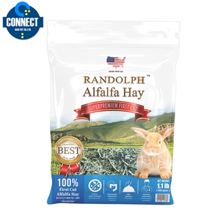 Randolph Alfalfa Hay Super Premium First Cut (500g.)  เหมาะกับลูกสัตว์ฟันแทะกินพืชที่กำลังเจริญเติบโต