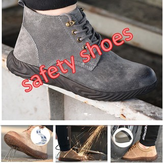 👉รองเท้าเซฟตี้ รองเท้านิรภัย รองเท้าหัวเห หัวเหล็ก พื้นเหล็ก รองเท้าทํางาน Safety shoes Steel toe shoes JS01906