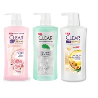 CLEAR Anti Dandruff Scalp Care Shampoo เคลียร์ แชมพู 435- 480 มล.