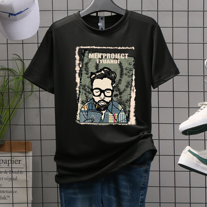 เสื้อยืดคอกลมแฟชั่นunisexเสื้อแขนสั้น เสื่อคู่รัก T-227