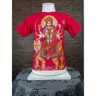 เสื้อยืด คอกลมแขนสั้น เสื้อยืดลายไทย ลายพระแม่อุมา ใส่สบาย ใส่ได้ทั้งผญูิงและผู้ชาย ผ้าคอตตอน100% t-shirt cotton100%