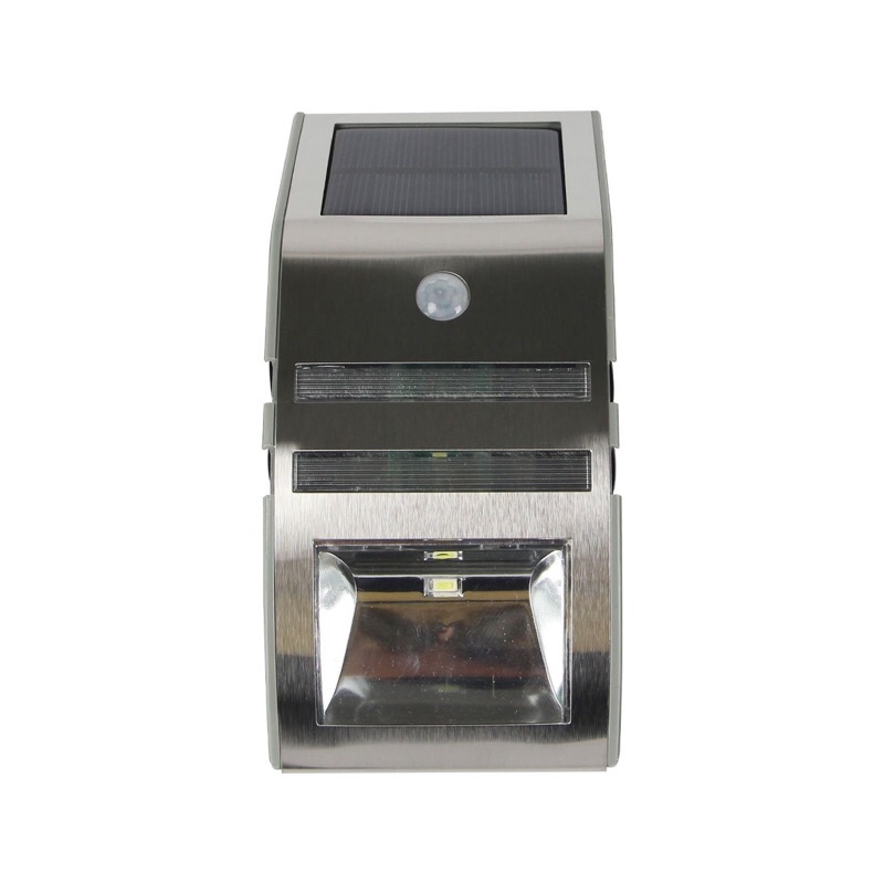 โคมไฟผนังโซล่าเซลล์ 0.5W DL Motion Sensor LUZINO รุ่น D0119B2002 สีสเตนเลส