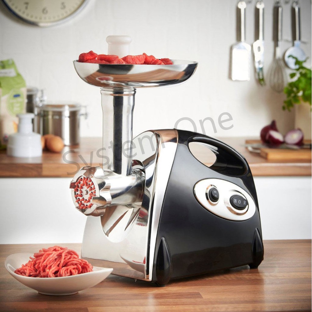 เครื่องบดหมู กำลังไฟ 800W อัดไส้กรอกไฟฟ้า เครื่องบดสับ ทำไส้กรอก  ยัดไส้กรอก ยัดไส้อั่ว อัดไส้อั่ว