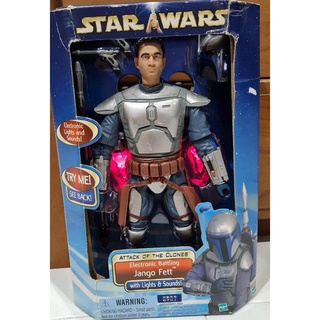 Star War Jango Fett With light and sound ของใหม่งานเก่าน่าสะสม Rare Item