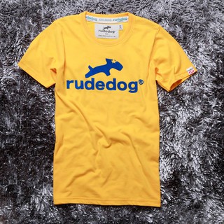 rudedog เสื้อคอกลม  ชาย หญิง รุ่น Logo15 สีเหลือง