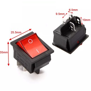 Push Switch สวิตซ์ 4 ขา KCD4 16A 250V (1ชิ้น)