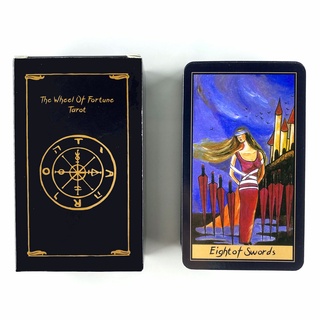 การ์ดเกม The Wheel Of Fortune Tarot Divination Tarot Decks สําหรับครอบครัวปาร์ตี้