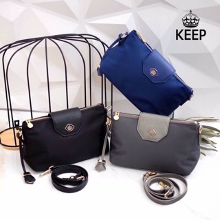 แท้💯% KEEPBAG  MoMo  size ใหม่ 10" ขนาดกำลังดี เลย (ใส่กระเป๋าสตางค์ยาวได้ ) สะพายข้างหรือ cross body