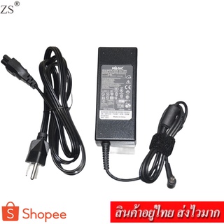 ZS Adapter Notebook อะแดปเตอร์ For DELL 19.5V 4.62A หัว 4.5x3.0 (สีดำ)แถม สายไฟ AC