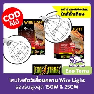 โคมไฟสำหรับเลี้ยงสัตว์ Porcelain Wire Clamp lamp โคมลวด Exo-Terra หลอดความร้อน