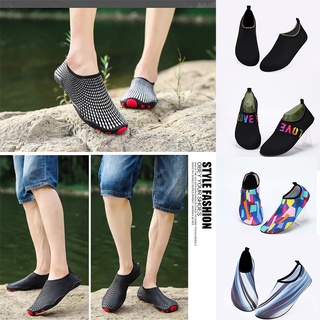 ใหม่ Anti-Slip ยาง Sole รองเท้าน้ำ Soft Sole ว่ายน้ำรองเท้าชายหาดรองเท้า Unisex