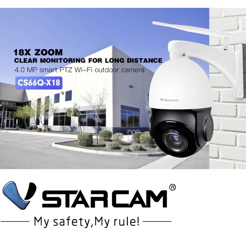Vstarcam CS66Q-X18 กล้องวงจรปิดไร้สาย ความละเอียด 5MP(1440P) กล้องนอก ...