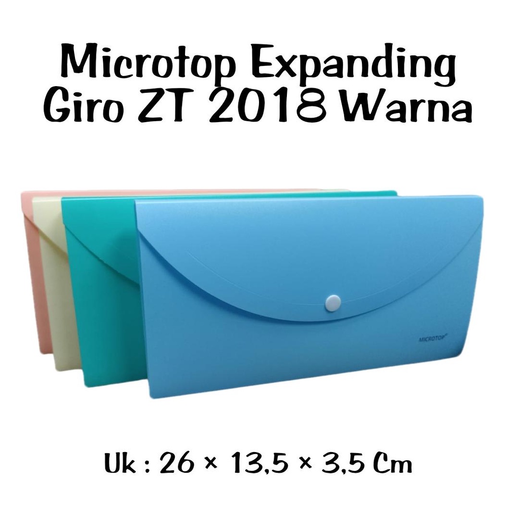 Rf215 - MICROTOP EXPANDING FILE GIRO ขนาดมาพร ้ อมกับ 13 กระเป ๋ า MT2018. ปุ ่ มหลากสี
