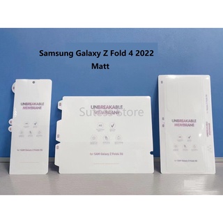 Samsung Galaxy Z Fold 4 3 2 5G Z Fold W20 W21 W22 ไม่แตกหัก MEMBRANE เพชร คุณภาพ ใส ด้าน ฟิล์มไฮโดรเจล ป้องกันหน้าจอ ด้านหน้า และด้านหลัง นิ่ม TPU