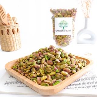 Pistachio Roasted พิสตาชิโออเมริกาแกะเปลือก อบธรรมชาติ (ไม่ใส่เกลือ) KETO ถั่วเพื่อสุขภาพ เกรด A By Garden Fruits