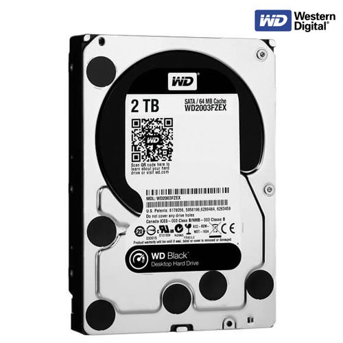HDD 2 TB HDD WD BLACK 7200RPM SATA3 (WD2003FZEX) มือสอง