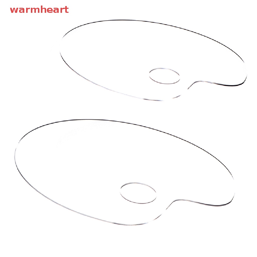 (หัวใจที่อบอุ่น) 1 ชิ้นอะคริลิคใสศิลปินผสมสีจานสีน้ําจานสีถาดเม็ดสี