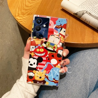 เคสโทรศัพท์ Infinix Note 12 Pro 4G /Note 12 Pro 5G /Note 12 G96 /Note 12 G88 /Note 11 Smartphone Silicone Casing Lovely Cartoon Small Elephant Red TPU Phone Protect Case เคส Infinix Note 12 Pro 5G