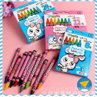 ✈ Avionshop - ดินสอเทียน สีเทียน เครื่องเขียน สีเทียนเด็ก ไร้สารพิษ ภาพวาดดินสอสี สีวาดรูป