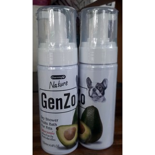 เจนโซ GenZo โฟมอาบแห้งสำหรับสุนัข กลิ่นอะโวคาโด 133ml. (1 ขวด)