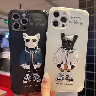 เคสไอโฟน iPhone 12ProMax สเตอริโอ 3 มิติ  XR  น่ารัก 11 11ProMax 12 กาวอ่อน iPhone 8Plus เรียบ X  XS ป้องกันการตก เคสโทรศัพท์ซิลิโคน