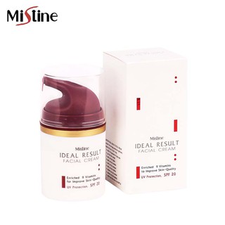 Mistine Ideal Result Facial Cream 45 g. มิสทีน ไอเดียล รีซัลท์ เฟเชี่ยล ครีม ครีมบำรุงผิวหน้า ครีมทาหน้า ครีมลดริ้วรอย