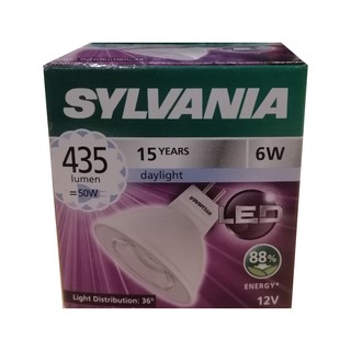 SYLVANIA หลอด RefLED MR16 6W GU5.3 Non-dim 6500k36d  แสงเดย์ไลท์