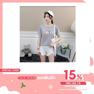 ใหม่! เสื้อยืดสไตล์เกาหลีลายม้าโพนี่น่ารักๆ มี5 สี จุกๆไปเลยจร้า