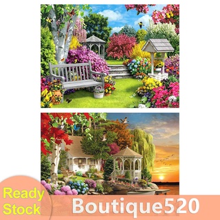 Bou 40X50ซม.Diy ชุดอุปกรณ์ปักครอสติสสําหรับตกแต่งสวน