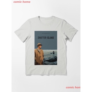 2022 Shutter Island Movie Essential T-Shirt เสื้อยืด ดพิมพ์ลาย ดผ้าเด้ง คอกลม cotton แฟชั่น discount Unisex