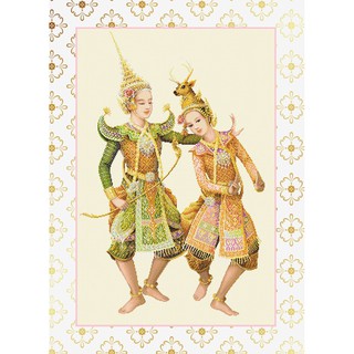 พระรามตามกวาง (NTD-14) ชุดปักครอสติช ภิญญ์ ,Cross Stitch Kit Pinn