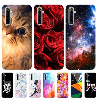 เคสสำหรับ Realme 6 เคสซิลิโคน Soft Back Cover OPPO Realme 6 Realme6 Case Pattern Silicone เคส