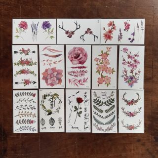 Tattoo Sticker 100 ลาย Set K