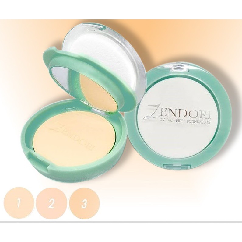 Zendori UV Oil-Free Foundation SPF12 10g. แป้งเซนโดริ รูปที่ 3