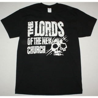 คอลูกเรือเสื้อยืดคอกลมใหม่ เสื้อยืด ลาย The Lords Of The New Church Skull Gothic Rock Punk อเนกประสงค์ DIY 2022ผ้าฝ้ายแท