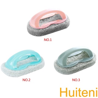 Portable Powerful Bathtub Brush Handle Bathroom Tile Cleaner Kitchen Sponge Cleaning Tool【Huiteni】