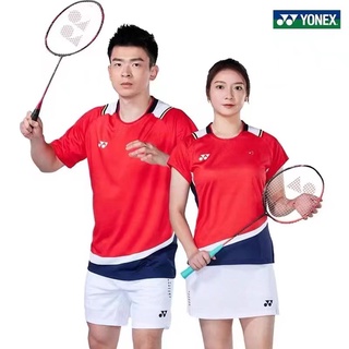 ใหม่ Yonex World Championships ชุดเสื้อกีฬาแบดมินตัน แขนสั้น สําหรับผู้ชาย และผู้หญิง 2022