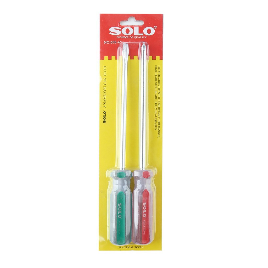 Hihome ส่งไว สินค้ารับประกัน SOLO ไขควงชุด 6 นิ้ว รุ่น 656-644 [แพ็ค 2 ตัว] |ZWF|