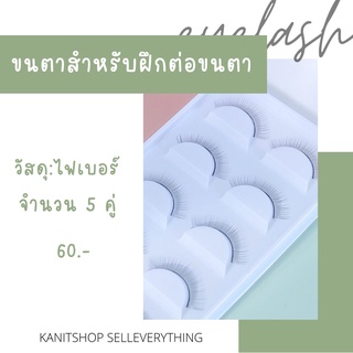 ขนตาสำหรับฝึกต่อขนตา 5 คู่